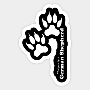 German Shepherd Pawprints Sticker